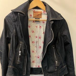 True Religion Moto Denim Jacket